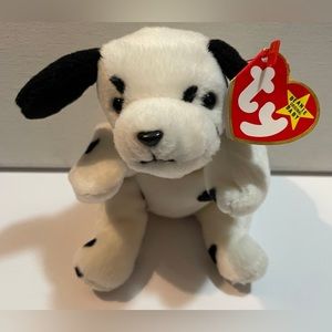 Ty Beanie Babies Original Dotty The Dalmation Dog PVC RARE